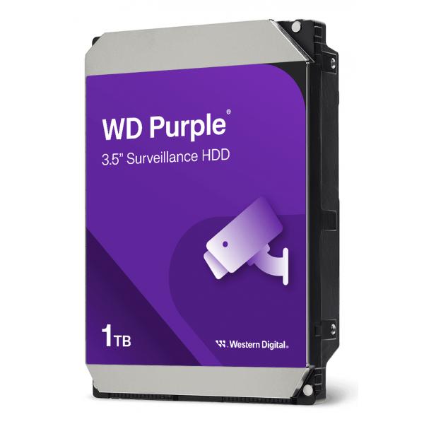 Western Digital Purple disco rigido interno 1 TB 5400 Giri/min 64 MB 3.5 Serial ATA III (WD PURPLE 3.5 1TB SATA3 HDD)