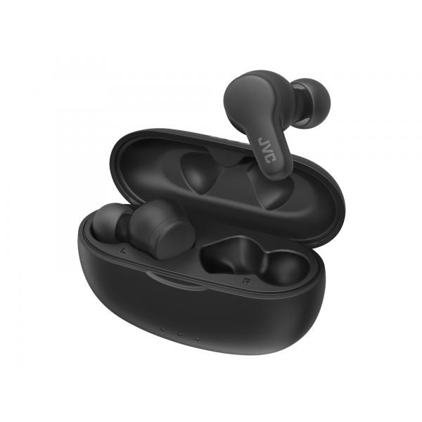 JVC HA-A7T2 Auricolare True Wireless Stereo [TWS] In-ear Musica e Chiamate Micro-USB Bluetooth Nero (HA-A7T2-B-U Gumy True Wireless Earphon)