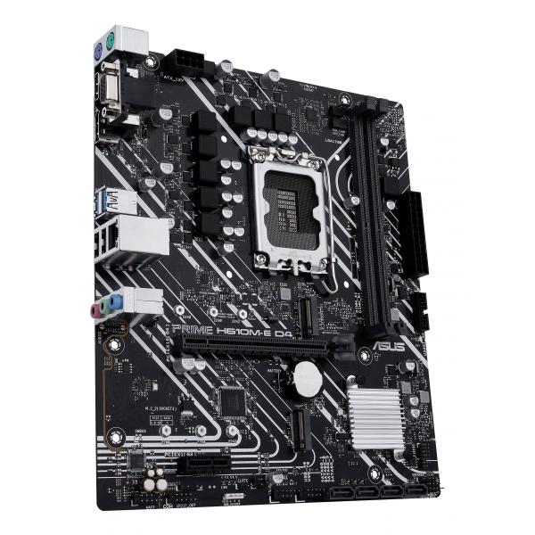 ASUS PRIME H610M-E D4-CSM Intel H610 LGA 1700 micro ATX (ASUS PRIME H610M-E D4-CSM - Motherboard - micro ATX - LGA1700 Socket - H610 Chipset - USB 3.2 Gen 1 - Gigabit LAN - onboard graphics [CPU requ