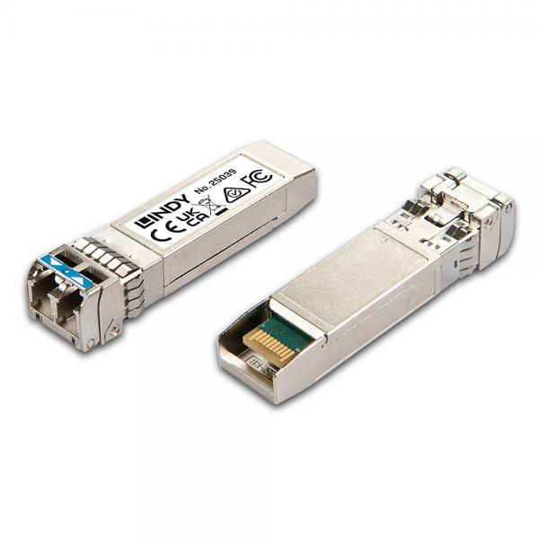 Lindy 25039 modulo del ricetrasmettitore di rete Fibra ottica 10000 Mbit/s SFP+ 1310 nm (10GBase-LR/LW SFP+ LC Module - - Singlemode - Warranty: 24M)