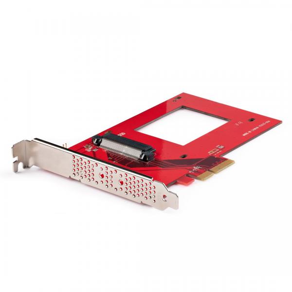 StarTech.com Scheda adattatore da U.3 a PCIe, adattatore PCIe 4.0 x4 per SSD U.3 NVMe da 2,5, scheda aggiuntiva PCI Express SFF-TA-1001 per desktop/server, conforme a TAA - Indipendente dal Sistema O