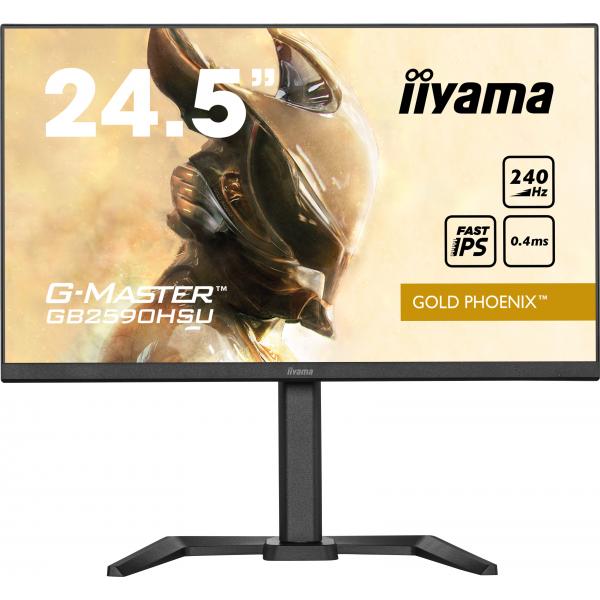 iiyama G-MASTER GB2590HSU-B5 Monitor PC 62,2 cm [24.5] 1920 x 1080 Pixel Full HD LCD Nero (iiyama G-MASTER GB2590HSU-B5 computer monitor 62.2 cm [24.5')