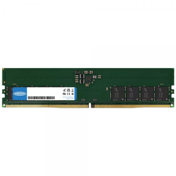 Origin Storage KVR52U42BS8-16-OS memoria 16 GB 1 x 16 GB DDR5 288-pin DIMM Data Integrity Check [verifica integrità dati] (Origin Storage 16GB DDR5 4800MHz UDIMM 2Rx8 ECC 1.1V)