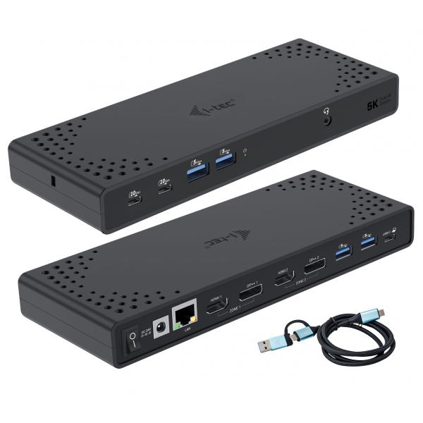 i-tec CADUA4KDOCKPDL2UK replicatore di porte e docking station per laptop Cablato USB 3.2 Gen 1 [3.1 Gen 1] Type-C Nero (SB 3.0 / USB-C / Thunderbolt 3 CADUA4KDOCKPDL2UK)