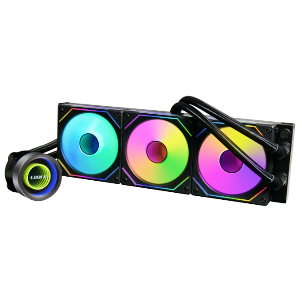 Lian Li GA II TRINITY Case per computer Raffreddatore di liquidi tutto in uno 12 cm Nero 1 pz (Lian Li Galahad II Trinity SL-INF AIO 360mm ARGB All In One CPU Cooler - Black)
