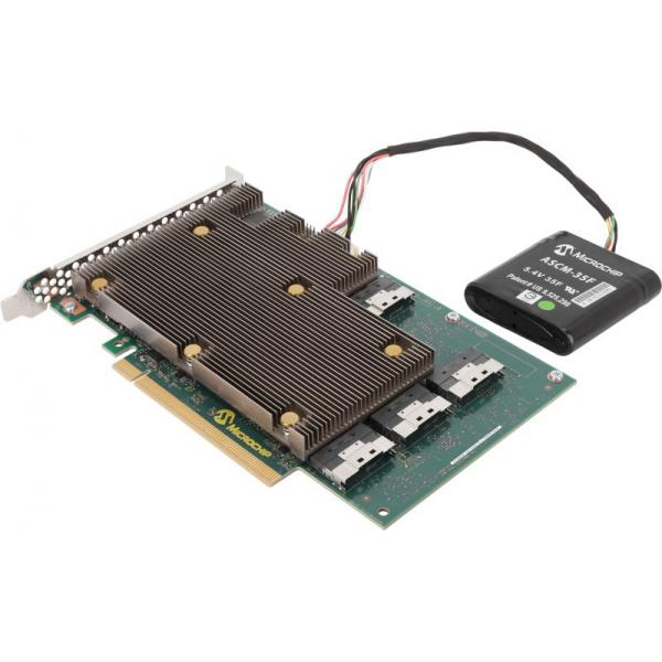 Microchip Technology SmartRAID 3258Up-32i/e controller RAID PCI Express x16 4.0 24 Gbit/s (Adaptec SmartRAID Ultra 3258p-32i /e 8GB SAS/NVMe 32 Port PCIe x16 24 Gbps full-height, half-length)