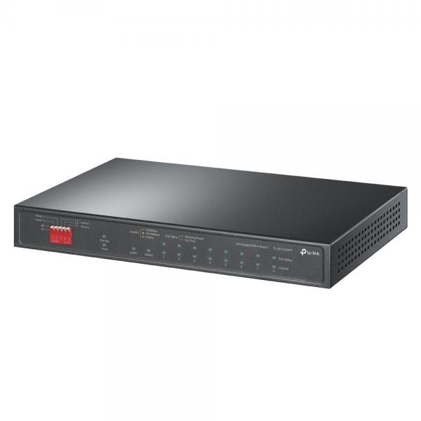 TP-Link TL-SG1210PP switch di rete Non gestito Gigabit Ethernet [10/100/1000] Supporto Power over Ethernet [PoE] Nero (TP-LINK 10PT GB DESKTOP SWITCH)