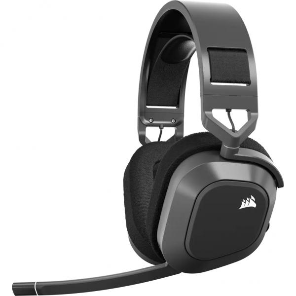 Corsair CA-9011295-EU cuffia e auricolare Wireless A Padiglione Gaming Bluetooth Nero (CORSAIR HS80 MAX W/L HEADSET STEEL GREY)