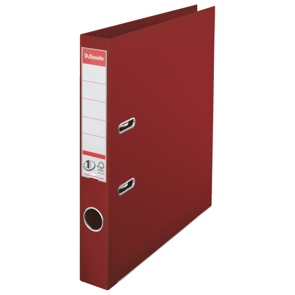 Esselte 811520 raccoglitore ad anelli A4 Bordeaux (LAF Nr1 Power PP A4/50 VinRed)
