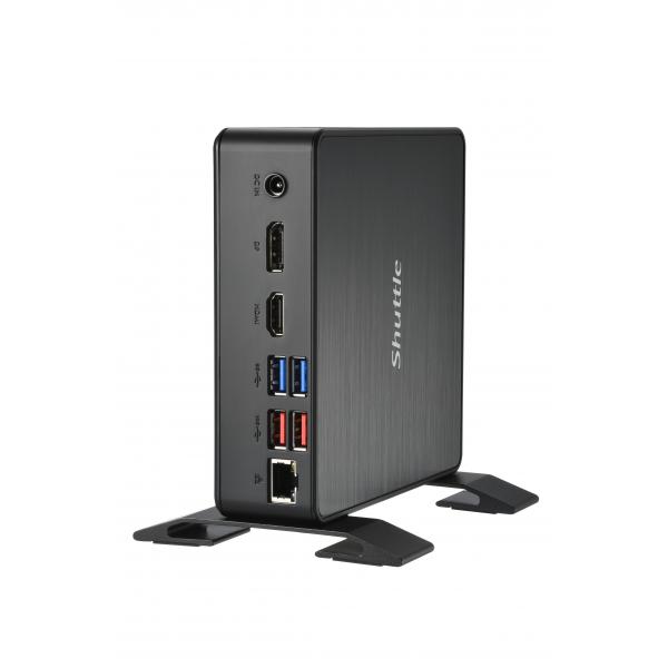Shuttle NC40U5 barebone per PC/stazione di lavoro 0.84L sized PC Nero i5-1235U Intel SoC (NC40U5 I5-1235U 65W EXT. - GLN WLAN HDMI DISPLAY PORT)