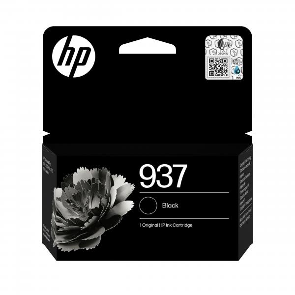 HP Cartuccia di inchiostro nero originale 937 (Tinte HP 937 / 4S6W5NE Black)