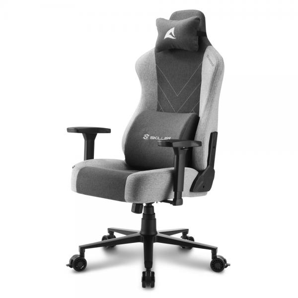 Sharkoon SKILLER SGS30 FABRIC BK/GY GAMING SEAT FABRIC COVER (Sharkoon Gaming-Stuhl Skiller SGS30 gr)