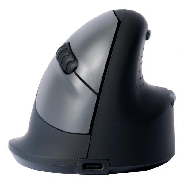 R-Go Tools Mouse ergonomico R-Go HE Break con software di pausa, piccolo [lunghezza della mano ?165 mm], destrorso, con cavo, nero (HE BREAK MOUSE SMALL RIGHT - WIRELESS SILENT CLICK)