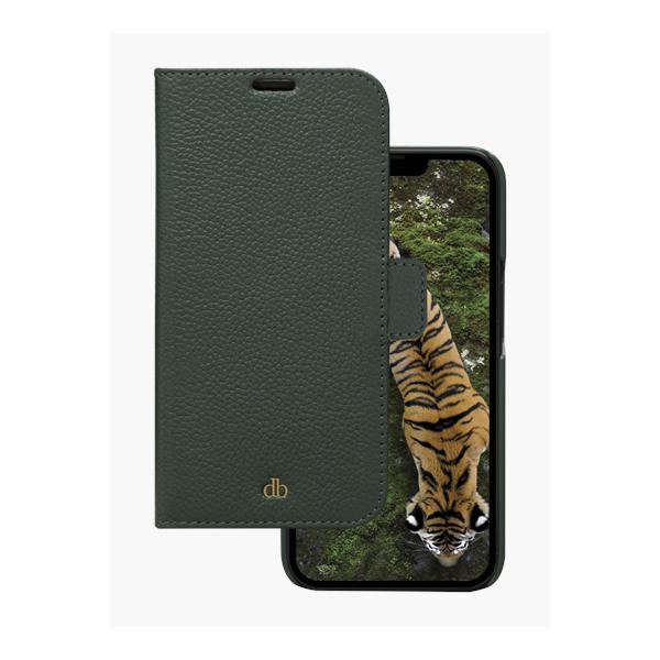 dbramante1928 New York custodia per cellulare 15,5 cm [6.1] Custodia a libro Verde (dbramante1928 New York - Flip cover per cellulare - evergreen - per Apple iPhone 12, 12 Pro)