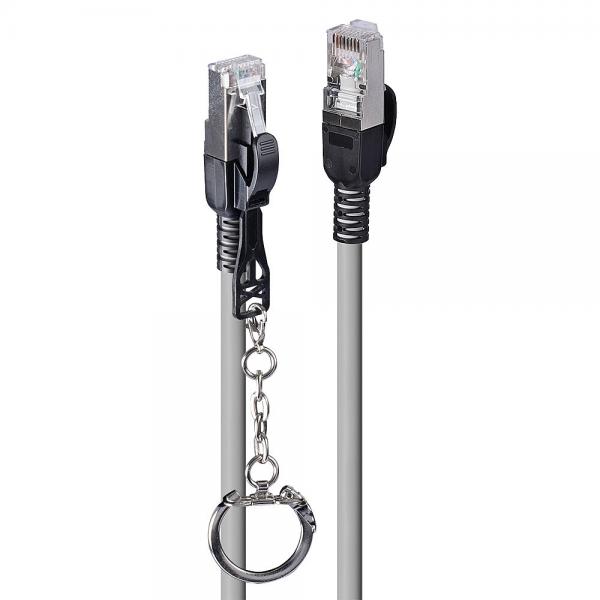 Lindy 47609 cavo di rete Grigio 20 m Cat6a S/FTP [S-STP] (20M CAT.6A S/FTP SECURITY - NETWORK CABLE GREY)