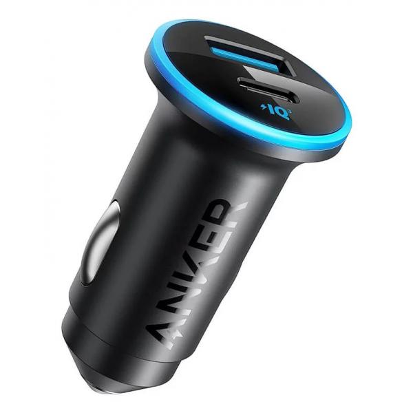 Anker A2735G11 Caricabatterie per dispositivi mobili Cuffie, Smartphone, Tablet, Universale Nero Accendisigari Auto (ANKER 323 CAR CHARGER 52.5W)