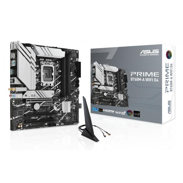 ASUS PRIME B760M-A WIFI D4 Intel B760 LGA 1700 micro ATX (PRIME B760M-A WIFI D4)