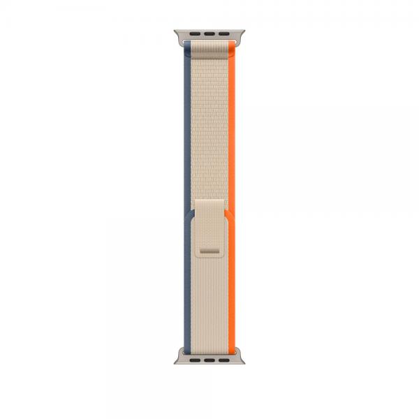 Apple MT5W3ZM/A accessorio indossabile intelligente Band Beige, Arancione Nylon, Poliestere riciclato, Titanio, Spandex (-APPLE WATCH 49 ORANGE/BEIGE TL S/M)