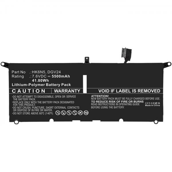 CoreParts MBXDE-BA0248 ricambio per laptop Batteria (Laptop Battery for Dell - 41.80Wh 7.6V 5500mAh 41.80Wh - Li-ion 7.6V 5500mAh Black for Inspiron 13 5000 5390, Inspiron 13 5390, - Warranty: 12M)