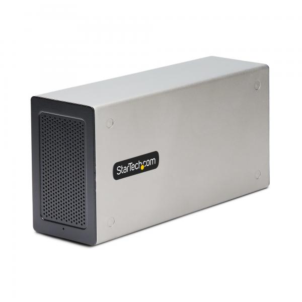 StarTech.com Chassis Thunderbolt 3 PCIe, Enclosure esterna con doppi slot PCI Express, Box PCIe per laptop/Desktop/All-In-One, uscita 8K/4K tramite porte TB3/DP 1.4, per schede di acquisizione video/