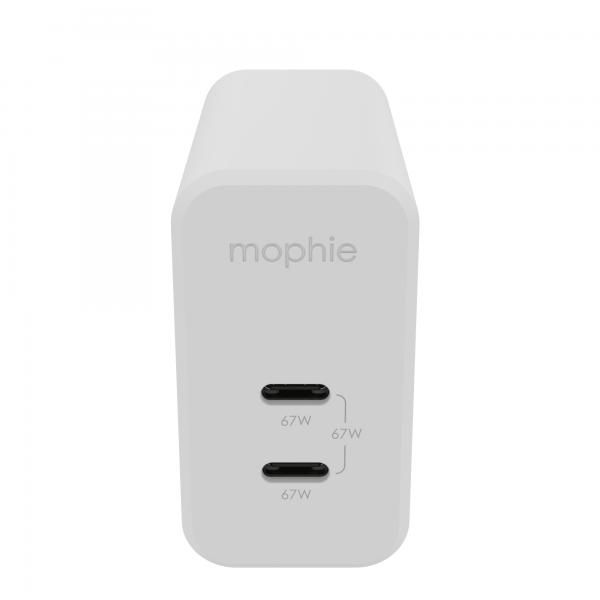 mophie 409909304 Caricabatterie per dispositivi mobili Computer portatile, Smartphone, Tablet Bianco AC Ricarica rapida Interno (mophie 409909304 oplader til mobil enh)