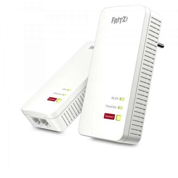 Powerline 1240 AX WLAN Set 1200 Mbit/s Collegamento ethernet LAN Wi-Fi Bianco 2 pz (AVM FRITZ!Powerline 1240 - desktop)