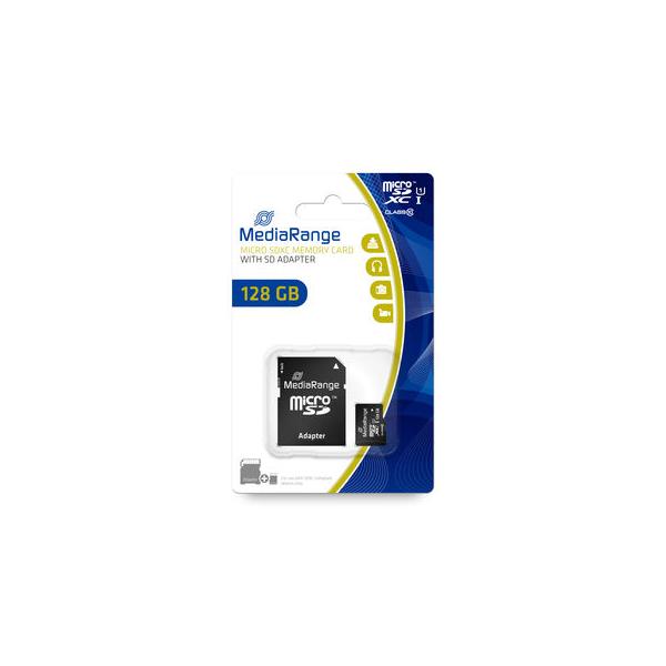 MediaRange MR945 memoria flash 128 GB MicroSDXC UHS-I Classe 10 (MediaRange MR945 - flashhukommelseskor)