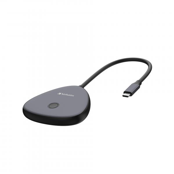 Verbatim 32147 adattatore per lettori wireless USB Desktop (Share My Screen 4K USB-C - Wireless Display Adapter with - Hub WDA-02 Share My Screen 4K - Warranty: 24M)