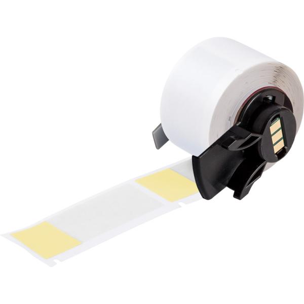 Brady M6-21-427-YL etichetta per stampante Trasparente, Giallo Etichetta per stampante autoadesiva (Self-Laminating Vinyl Wrap - Around Labels for M610, M611, - BMP61, M710 [with media adapter] and B