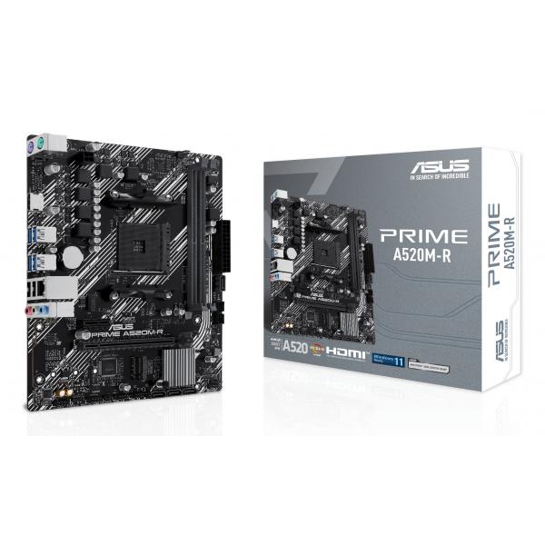 ASUS PRIME A520M-R AMD A520 Socket AM4 micro ATX (Prime A520M-R Amd A520 Socket - Am4 Micro Atx - Warranty: 12M)