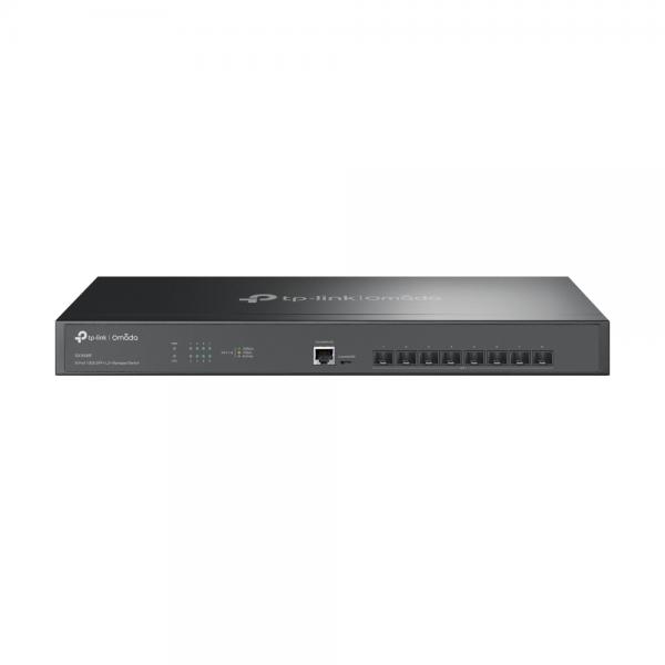 TP-Link Omada SX3008F switch di rete Gestito L2/L3 Nero (TP-LINK 8 PORT 10GE SFP+L2 MAN SWITCH)