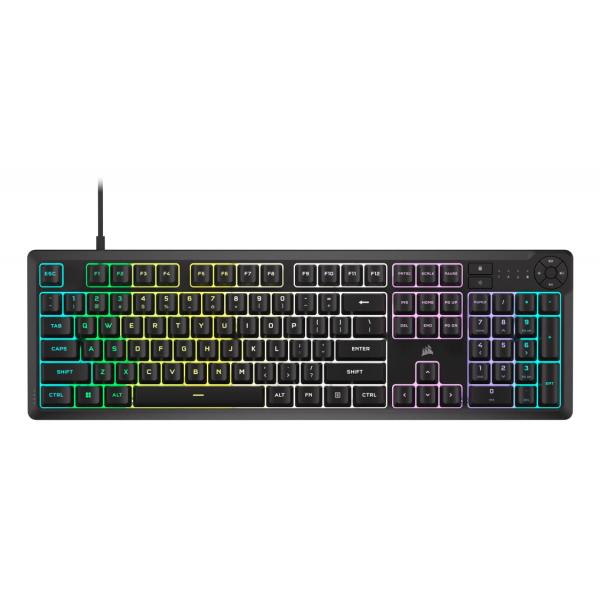 Corsair K55 CORE RGB tastiera Gaming USB Nero (CORSAIR K55 CORE RGB GAMING KB BLACK) - Versione UK