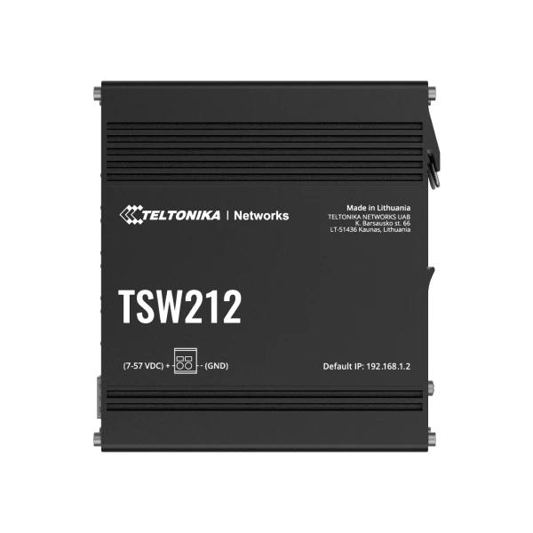 Teltonika TSW212 Gestito L2 Gigabit Ethernet [10/100/1000] Nero (TSW212 Managed Network Switch)