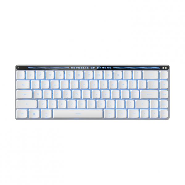 ASUS ROG Falchion RX Low Profile tastiera Mouse incluso Gaming USB + RF Wireless + Bluetooth Bianco (ASUS ROG Falchion RX Low Profile Gaming Keyboard - RX Red LP) - Versione UK