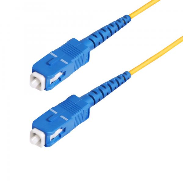 StarTech.com Cavo in fibra ottica simplex monomodale OS2 da SC a SC [UPC] da 100 m, 9/125µm, 40G/100G, Insensibile alla piegatura, Bassa perdita di inserzione, Cavo patch in fibra LSZH (Startech 100m