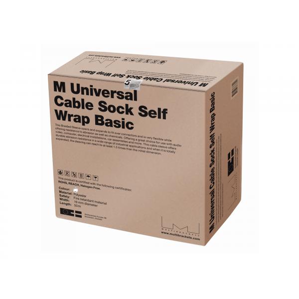 Multibrackets 8809 organizer per cavi Pavimento Guaina per cavi Bianco 1 pz (Multibrackets M Universal Cable Sock S)