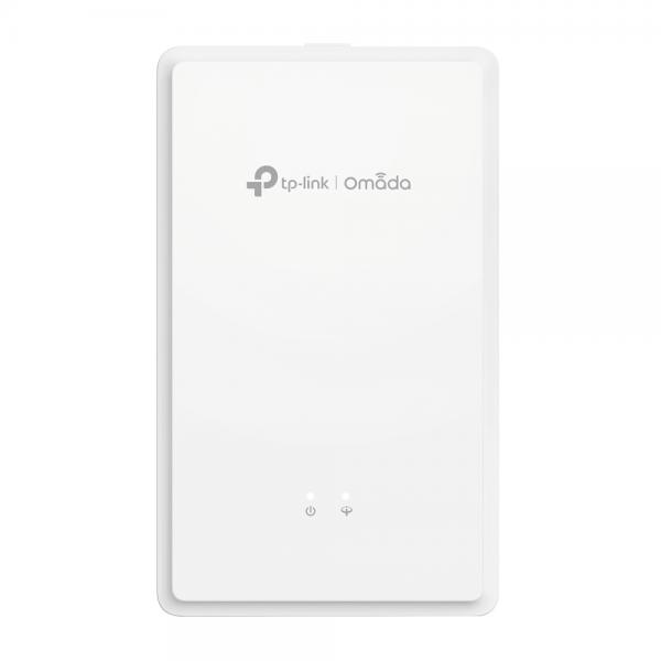 TP-Link Omada AX1800 1201 Mbit/s Bianco (TP-Link Omada EAP615GP-Wall V1 - Radio access point - 4 ports - 1GbE, GPON - Wi-Fi 6 - 2.4 GHz, 5 GHz - cloud-managed - wall mountable)