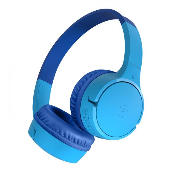 Belkin SoundForm Mini Auricolare Wireless A Padiglione Musica e Chiamate USB tipo-C Blu (SOUNDFORM MINI KIDS HEADPHONES BLUE)
