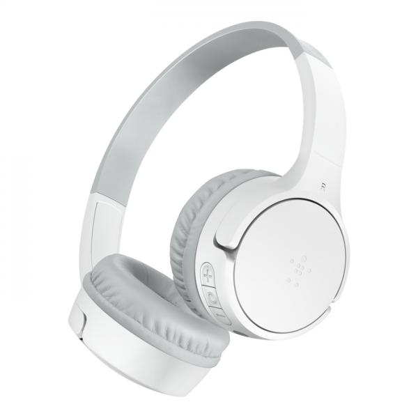 Belkin SoundForm Mini Auricolare Wireless A Padiglione Musica e Chiamate USB tipo-C Bianco (BELKIN SOUNDFORM MINI BLUETOOTH - ON-EAR KOPFHRER FR KINDER USB-C)
