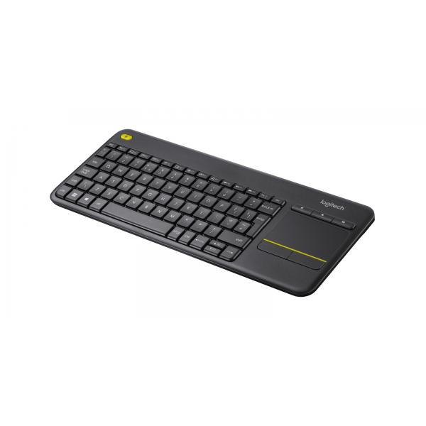 Logitech K400 Plus (WIRELESS TOUCH KEYBOARD - K400 BLACK PLUS SP) - Versione UK