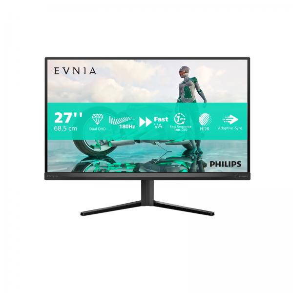 Philips Evnia 27M2N3500NL/00 Monitor PC 68,6 cm [27] 2560 x 1440 Pixel Quad HD LCD Nero (Philips Evnia 3000 27M2N3500NL - Monitor a LED - gaming - 27 - 2560 x 1440 QHD @ 180 Hz - VA - 300 cd/m? - 500