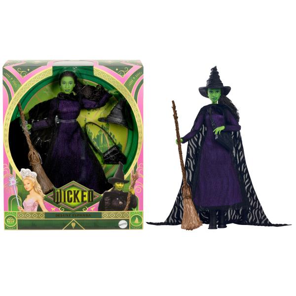 Mattel HXY38 bambola (Wicked Elphaba Deluxe-Modepuppe [mit g)