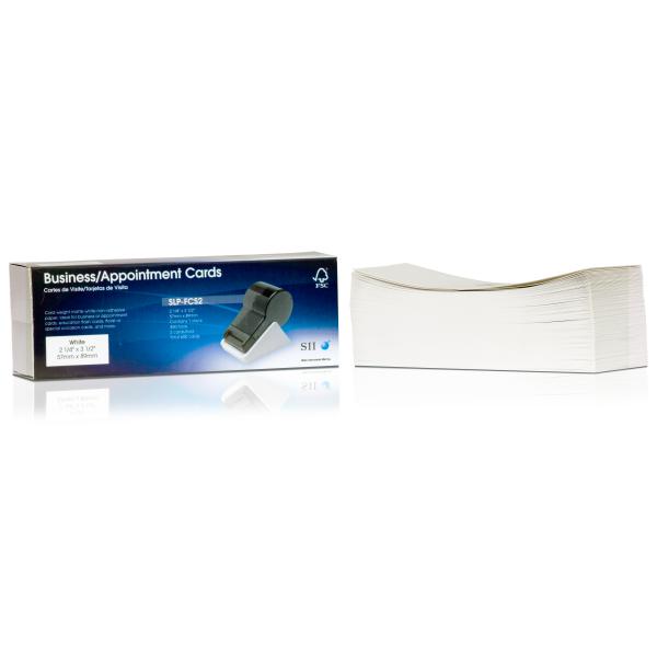 Seiko Instruments SLP-FCS2 Bianco (SLP-FCS2 Seiko Business Cards Non-Adhes 42100631)