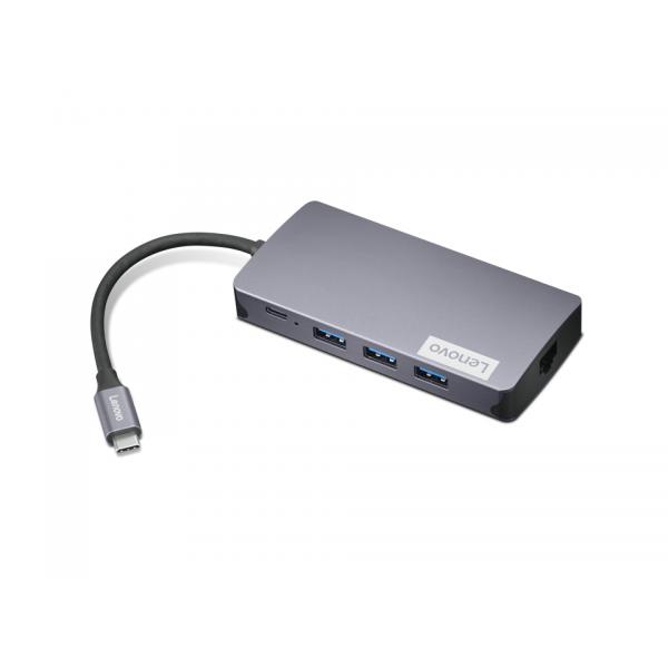 Lenovo GX91M73946 replicatore di porte e docking station per laptop Cablato USB 3.2 Gen 1 [3.1 Gen 1] Type-C Grigio (Laptop Dock/Port Replicator - Wired Usb 3.2 Gen 1 [3.1 Gen - 1] Type-C Grey - Warr