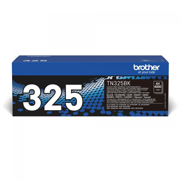 Brother TN-325BK cartuccia toner 1 pz Originale Nero (Toner Black High Cap. Pages - 4.000 - Warranty: 12M)