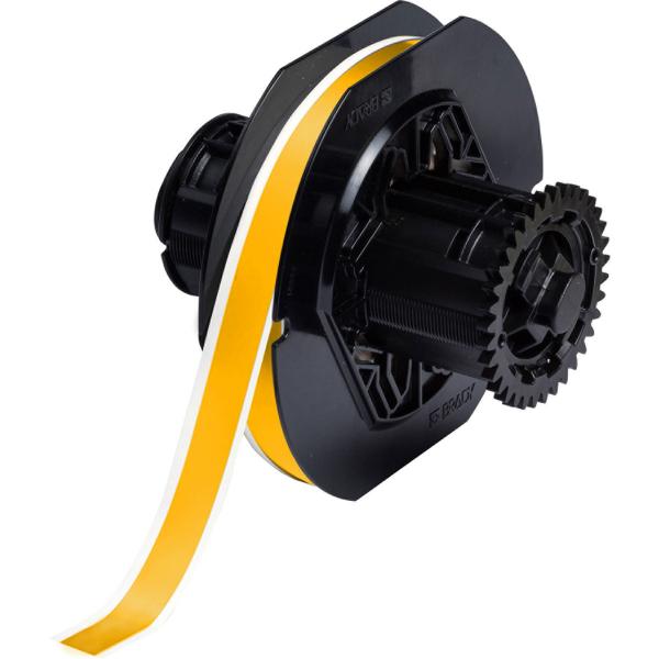 Brady B30C-500-7569-YL etichetta per stampante Giallo Etichetta per stampante autoadesiva (Continuous Vinyl Tape for - BBP3X/S3XXX/i3300 Printers - B30C-500-7569-YL, Yellow, Self-adhesive printer lab