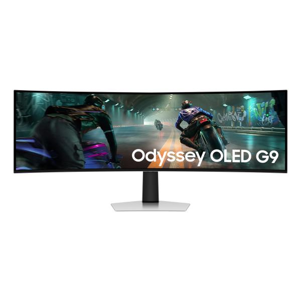 Samsung G91SD Monitor PC 124,5 cm [49] 5120 x 1440 Pixel Dual QHD OLED Argento (Samsung Odyssey OLED G9 S49DG912SU sk? N)