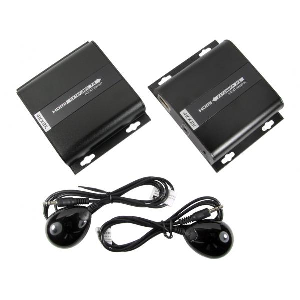 Cables Direct HD-EX358 moltiplicatore AV Trasmettitore e ricevitore AV Nero (HDMI OVER 1XCAT5E/6 KIT 4K UPTO 120M)