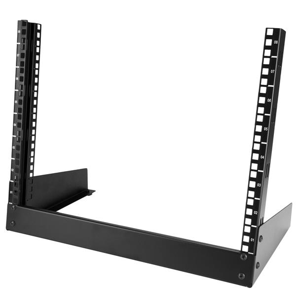 StarTech.com Armadio Server Rack con 2 staffe a Telaio Aperto 8U (8U OPEN FRAME SERVER RACK - 2 POST NETWORK AV EQUIPMENT RACK)