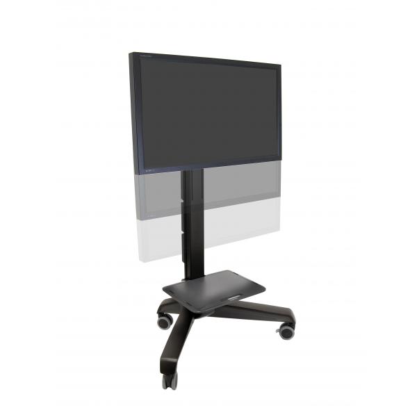 Ergotron Neo-Flex Mobile MediaCenter VHD Nero Pannello piatto Carrello multimediale (NEOFLEX MOBILE MEDIACENTER VHD - PORTRAIT/LANDSCAPE BLACK)